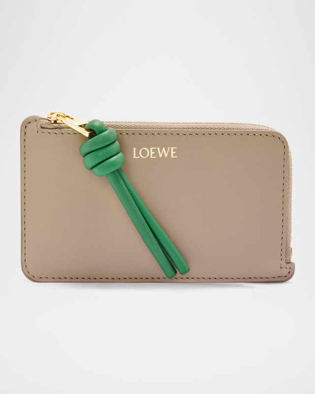 Knot Coind Card Holder in Napa Leather